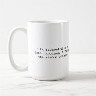 Mantra-Tasse 'Inneres Wissen' mit Gebetsportal  Kaffeetasse
