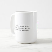 Mantra Tasse mit Gebetsportal - Göttliche Verbindu (Vorderseite Links)