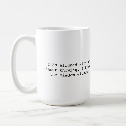 Mantra Tasse mit Prayer Portal - innere Kenntnis (Links)