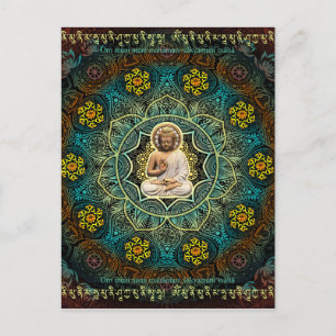 Mantra zu Shakyamuni Buddha Postkarte