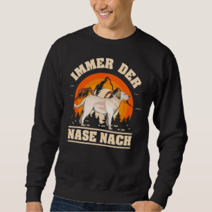 Mantrailing Immer Der Nase nach Labrador Retriever Sweatshirt
