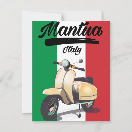 Mantua Italien Reiseplakat (Rückseite)