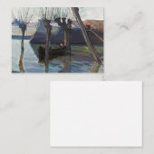 Mantua Landschaft mit Booten von Mario Lomini Mitteilungskarte (Vorne/Hinten)