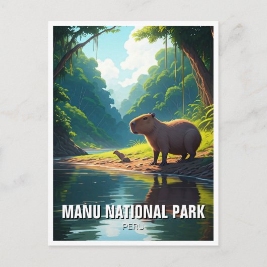 Manu Nationalpark Peru Postkarte (Vorderseite)