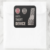 MANUAL Anti-Diebstahl Quadratischer Aufkleber (Tasche)