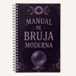manual de bruja moderna violeta notizblock