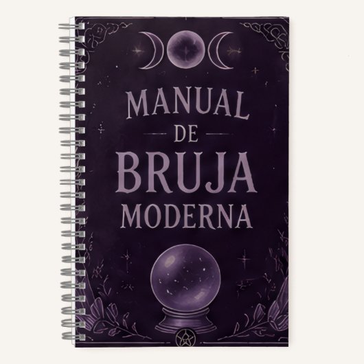 manual de bruja moderna violeta notizblock (Vorderseite)