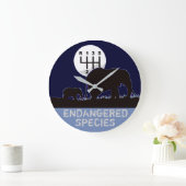 MANUAL - gefährdet Große Wanduhr (Zuhause)