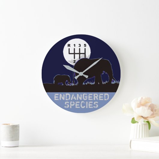 MANUAL - gefährdet Große Wanduhr (Zuhause)