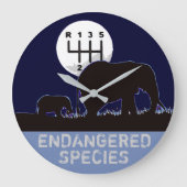 MANUAL - gefährdet Große Wanduhr (Vorderseite)