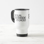 Manual Override Mobile Command Insulated Mug Reisebecher (Vorderseite Links)