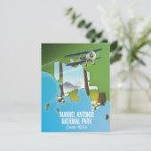 Manuel Antonio Nationalpark, Costa Rica Karte. (Stehend Vorderseite)