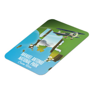 Manuel Antonio Nationalpark, Costa Rica Karte. Magnet
