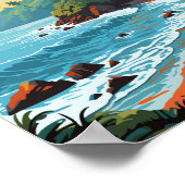 Manuel Antonio Nationalpark Reisen Vintag Poster (Ecke)