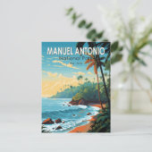 Manuel Antonio Nationalpark Reisen Vintag Postkarte (Stehend Vorderseite)