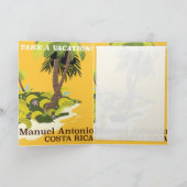 Manuel Antonio, Reiseplakat Costa Rica Feiertagskarte (Innenseite)