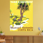 Manuel Antonio, Reiseplakat Costa Rica Leinwanddruck (Insitu (Wohnzimmer))