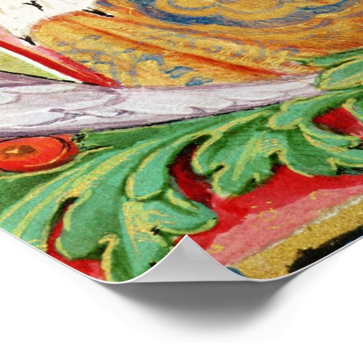 Manuel I "The Fortunate", König von Portugal Poster (Ecke)