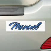 Manuel Name blue Aufkleber Sticker Autoaufkleber (Auf Auto)