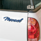 Manuel Name blue Aufkleber Sticker Autoaufkleber (Auf Lkw)