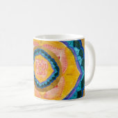 Manuell bemalt Mandala 325 ml Klassische Weiße Tas Kaffeetasse (VorderseiteRechts)