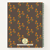 Manuell Gezeichnet Cotattecore Marigolds Monogram Notizblock (Rückseite)