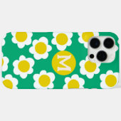 Manuell gezeichnet Daisy-Blume für Monogramm Case-Mate iPhone Hülle (Rückseite (Horizontal))