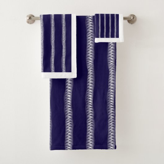 Manuell Gezeichnet Muster für Braid-Doodle-Muster Badhandtuch Set (Insitu)