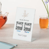 Manuell Gezeichnet QR-Code-Scan zur Bezahlung Ihre Sockelschild (In SItu)