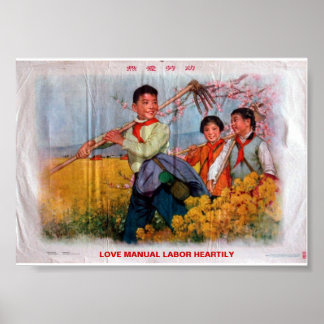 Manuelle Arbeit herzlich lieben Poster
