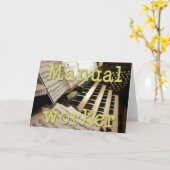 Manuelle Arbeitskarte Karte (Gelbe Blume)