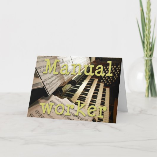 Manuelle Arbeitskarte Karte (Vorderseite)