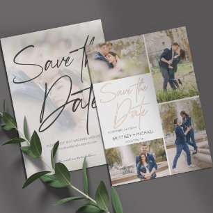 Manuelle Bildauflistung Save the Date Folieneinladung