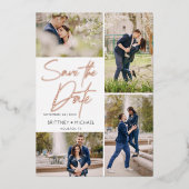 Manuelle Bildauflistung Save the Date Folieneinladung (Vorderseite)