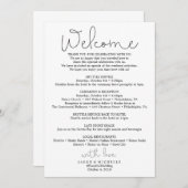 Manuelle Hochzeitsreise - Begrüßung Programm (Vorne/Hinten)