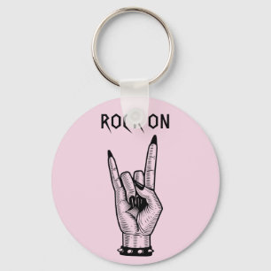Manuelle Rocker Horns Zeichenkunstdarstellung Schlüsselanhänger