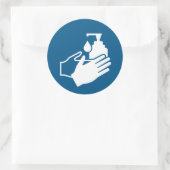 Manuelle Sanierung verwenden Runder Aufkleber (Tasche)