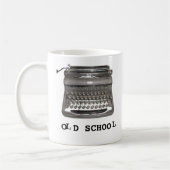 Manuelle Schreibmaschine "Old School" Tasse (Links)