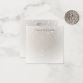 Manuelle Skriptmonogramm-Vorlage für benutzerdefin Mitteilungskarte (Vorderseite/Rückseite Beispiel)