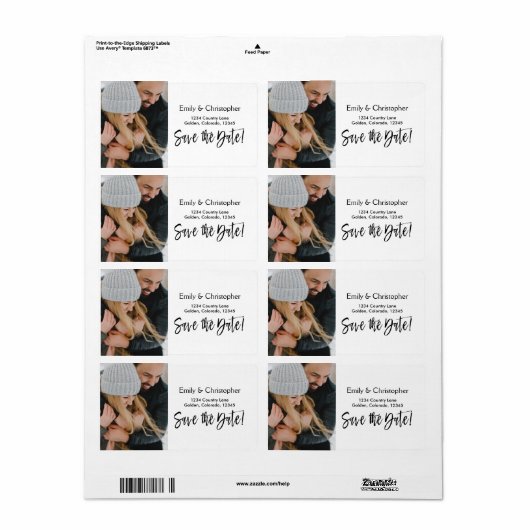 Manuelle SkriptWedding Save the Date Foto (Vorne)