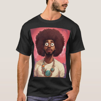 MANUELLE TRENDING CURLY HAIR-TYP DRUCKTEN T-SHIR T-Shirt