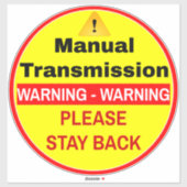 Manuelle Übermittlung der Fahrzeugwarnung Bitte Bl Aufkleber (Blatt)