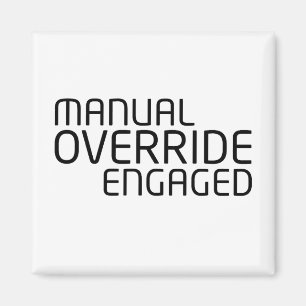 Manuelle Überschreibung Engagierte Minimalistische Magnet
