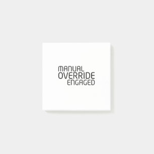 Manuelle Überschreibung Kritische Überschreibung S Post-it Klebezettel