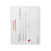 Manuelle Verschreibung Pad (groß - weiß) Notizblock (Rotiert)