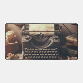 Manuelle Vintage antike Schreibmaschine Brown Sepi Schreibtischunterlage