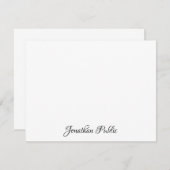 Manueller Text mit benutzerdefiniertem Chic Einfac Mitteilungskarte (Vorne/Hinten)