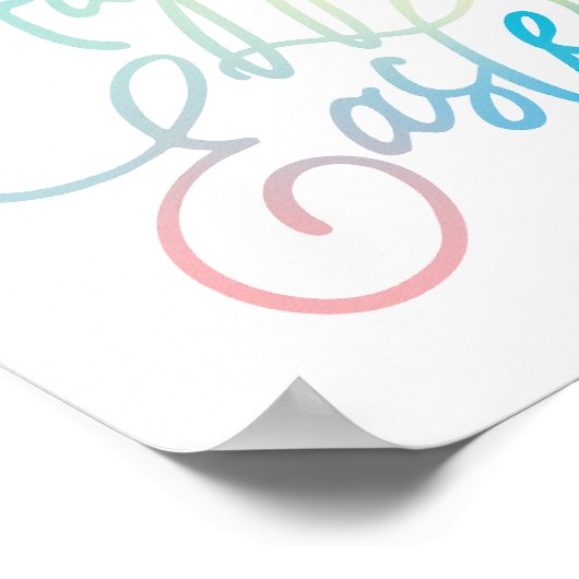 Manuelles Gradientenskript Poster (Ecke)