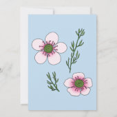 Manuka-Blume Ankündigung (Rückseite)