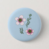 Manuka-Blume Button (Vorderseite)
